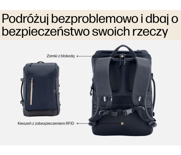 HP Travel 25L 15,6" szaro-niebieski - 1504923 - zdjęcie 7